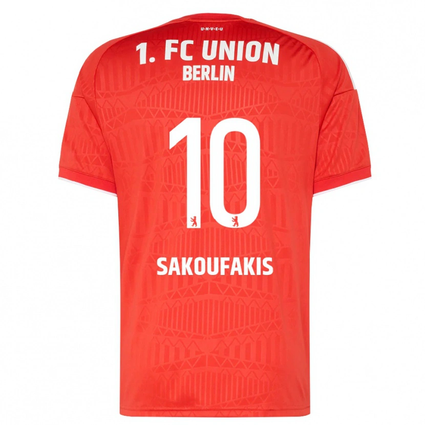 Danxen Kinder Theodor Sakoufakis #10 Rot Weiß Heimtrikot Trikot 2026/27 T-Shirt Österreich