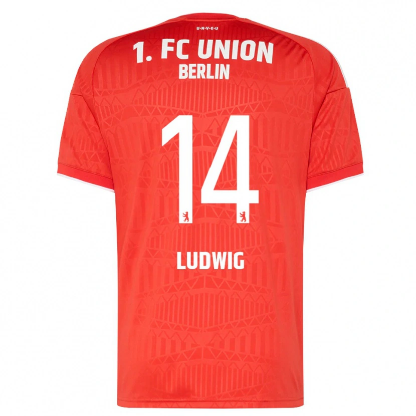 Danxen Kinder Brandon Ludwig #14 Rot Weiß Heimtrikot Trikot 2026/27 T-Shirt Österreich