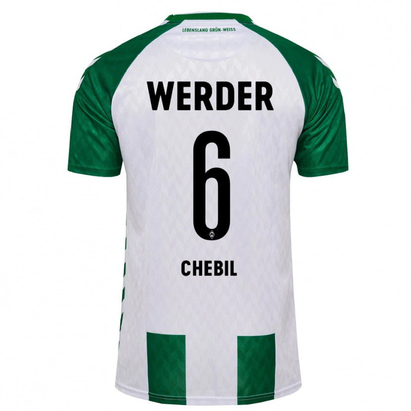 Danxen Kinder Yasin Chebil #6 Grün Weiß Heimtrikot Trikot 2026/27 T-Shirt Österreich