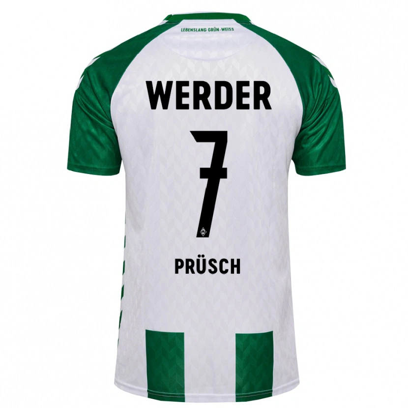 Danxen Kinder Julius Prüsch #7 Grün Weiß Heimtrikot Trikot 2026/27 T-Shirt Österreich