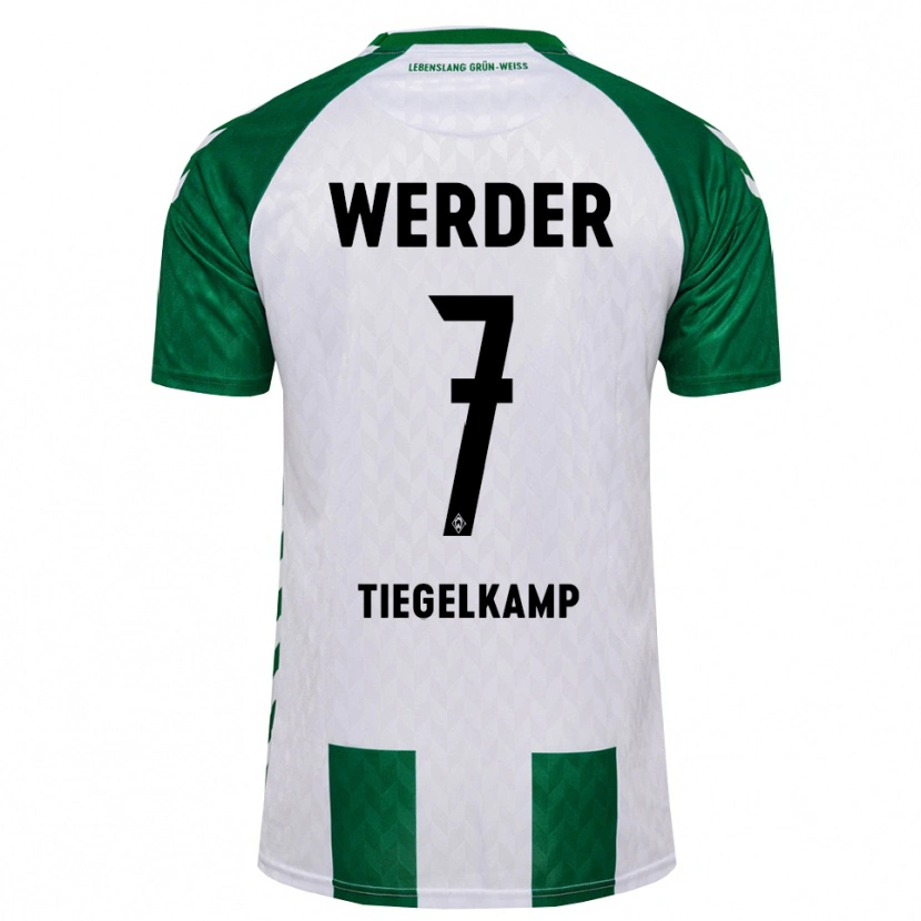 Danxen Kinder Maximilian Tiegelkamp #7 Grün Weiß Heimtrikot Trikot 2026/27 T-Shirt Österreich