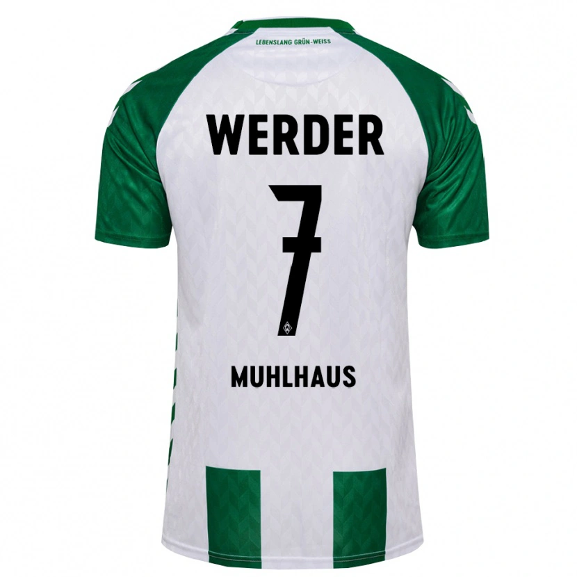 Danxen Kinder Larissa Mühlhaus #7 Grün Weiß Heimtrikot Trikot 2026/27 T-Shirt Österreich