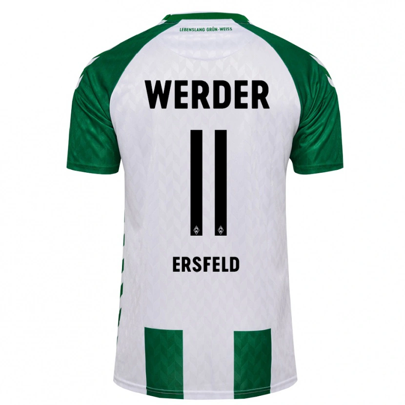 Danxen Kinder Nils Ersfeld #11 Grün Weiß Heimtrikot Trikot 2026/27 T-Shirt Österreich