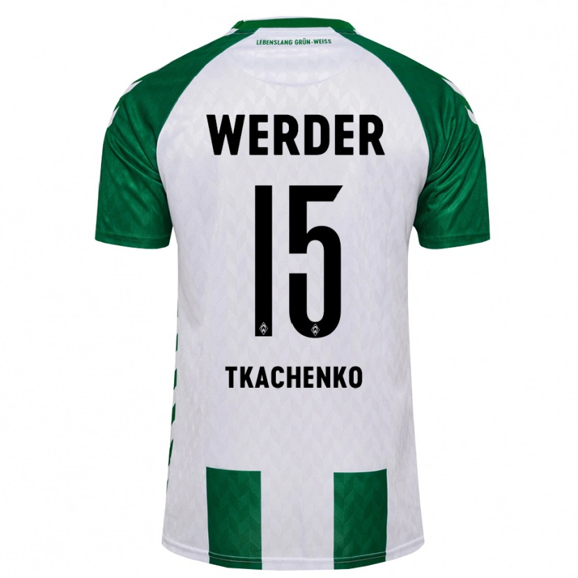 Danxen Kinder Oleksandr Tkachenko #15 Grün Weiß Heimtrikot Trikot 2026/27 T-Shirt Österreich