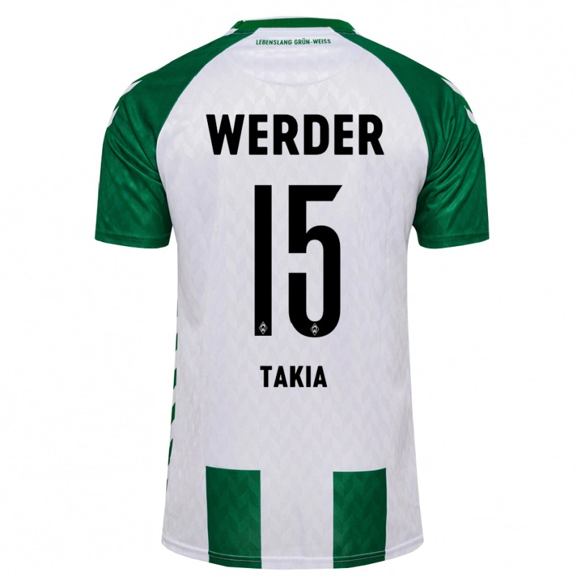 Danxen Kinder Toirik Onlam Takia #15 Grün Weiß Heimtrikot Trikot 2026/27 T-Shirt Österreich