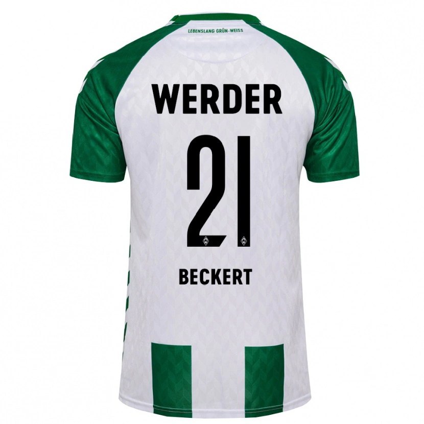 Danxen Kinder Jonathan Beckert #21 Grün Weiß Heimtrikot Trikot 2026/27 T-Shirt Österreich