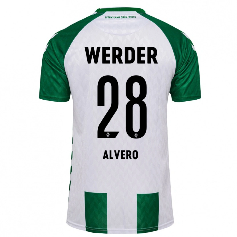 Danxen Kinder Skelly Alvero #28 Grün Weiß Heimtrikot Trikot 2026/27 T-Shirt Österreich