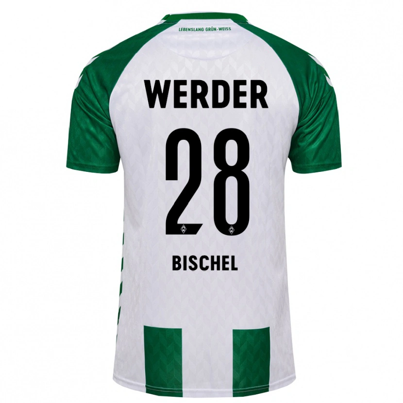Danxen Kinder Devin Bischel #28 Grün Weiß Heimtrikot Trikot 2026/27 T-Shirt Österreich