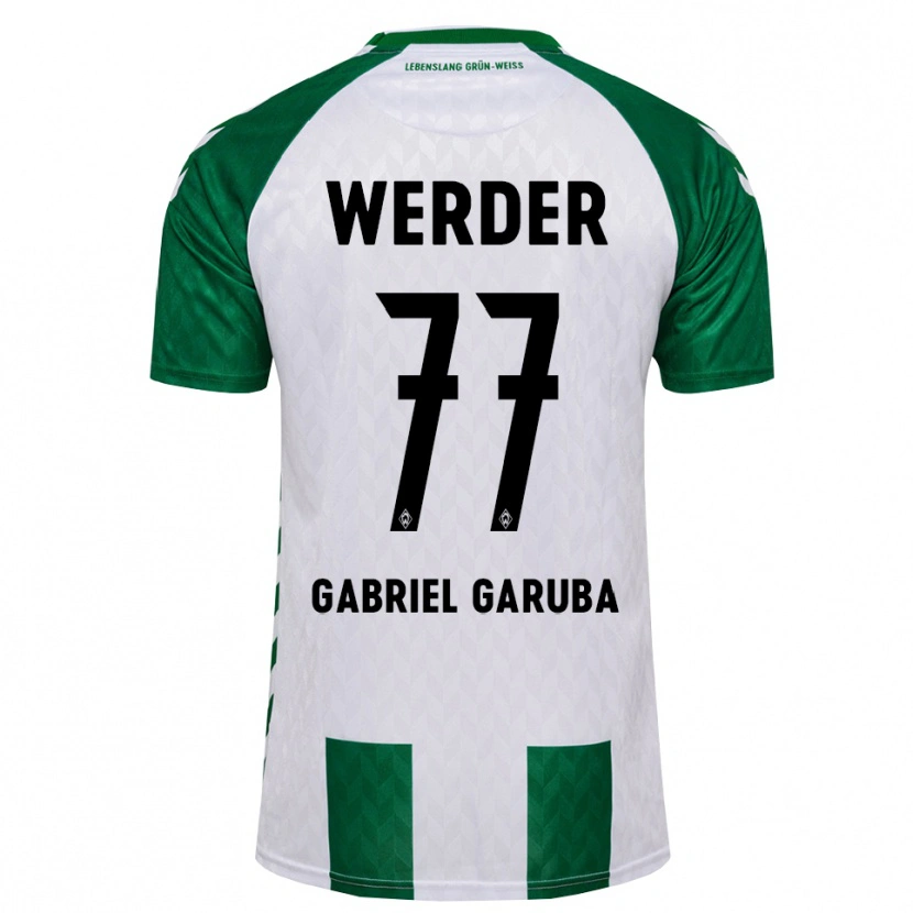 Danxen Kinder Najib Gabriel Garuba #77 Grün Weiß Heimtrikot Trikot 2026/27 T-Shirt Österreich