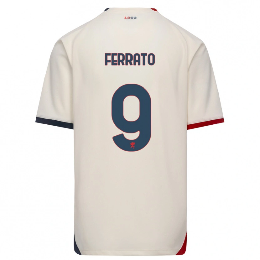 Danxen Kinder Claudia Ferrato #9 Creme Rot Auswärtstrikot Trikot 2026/27 T-Shirt Österreich