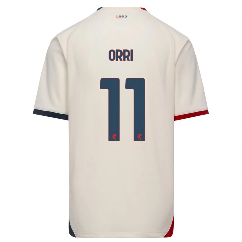 Danxen Kinder Ágúst Orri Thorsteinsson #11 Creme Rot Auswärtstrikot Trikot 2026/27 T-Shirt Österreich