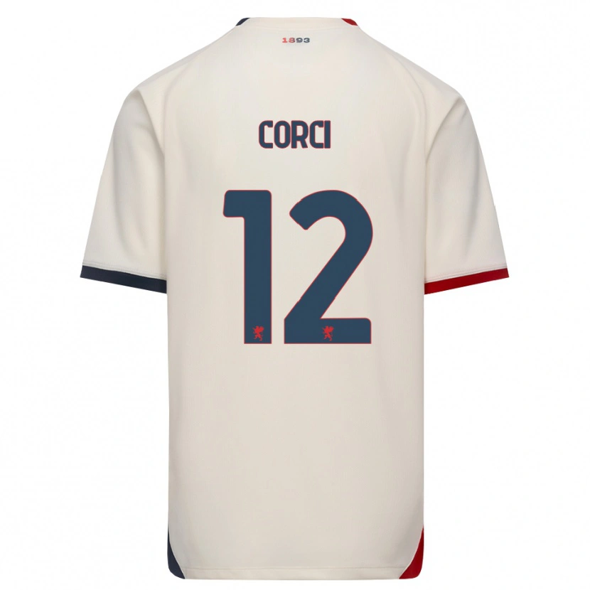 Danxen Kinder Tommaso Corci #12 Creme Rot Auswärtstrikot Trikot 2026/27 T-Shirt Österreich