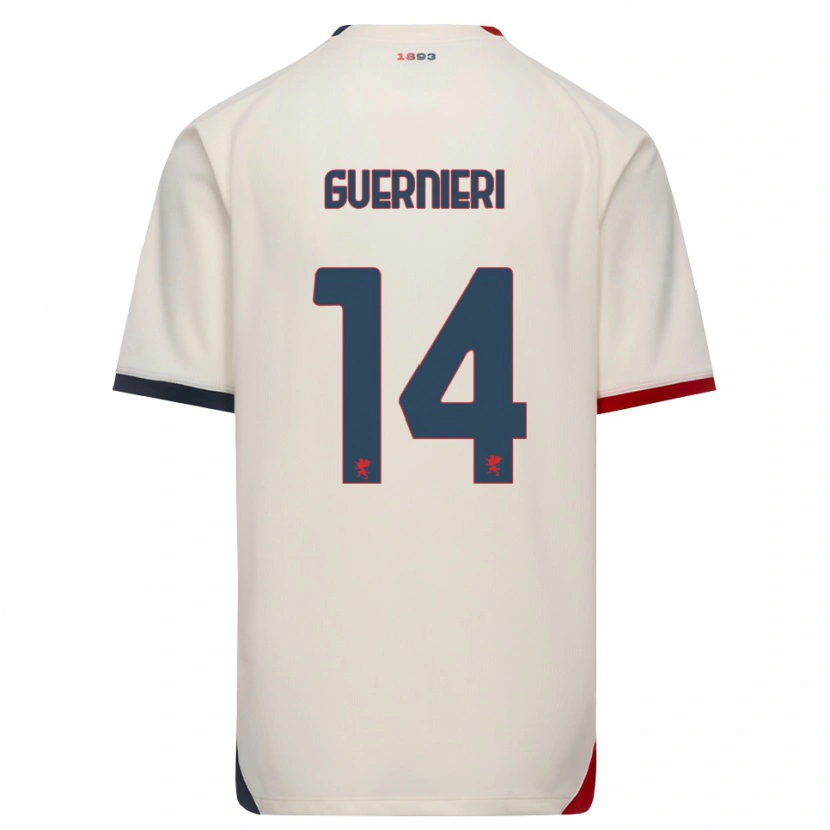 Danxen Kinder Andrea Guernieri #14 Creme Rot Auswärtstrikot Trikot 2026/27 T-Shirt Österreich
