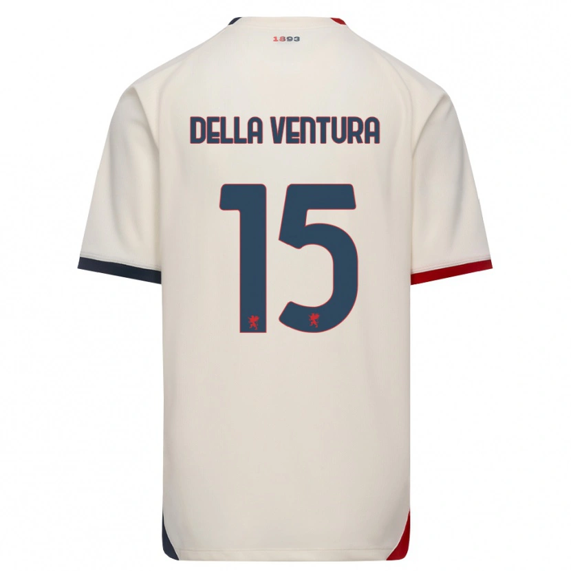 Danxen Kinder Lorenzo Della Ventura #15 Creme Rot Auswärtstrikot Trikot 2026/27 T-Shirt Österreich