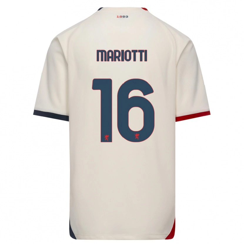 Danxen Kinder Andrea Mariotti #16 Creme Rot Auswärtstrikot Trikot 2026/27 T-Shirt Österreich