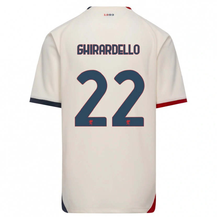 Danxen Kinder Tommaso Ghirardello #22 Creme Rot Auswärtstrikot Trikot 2026/27 T-Shirt Österreich