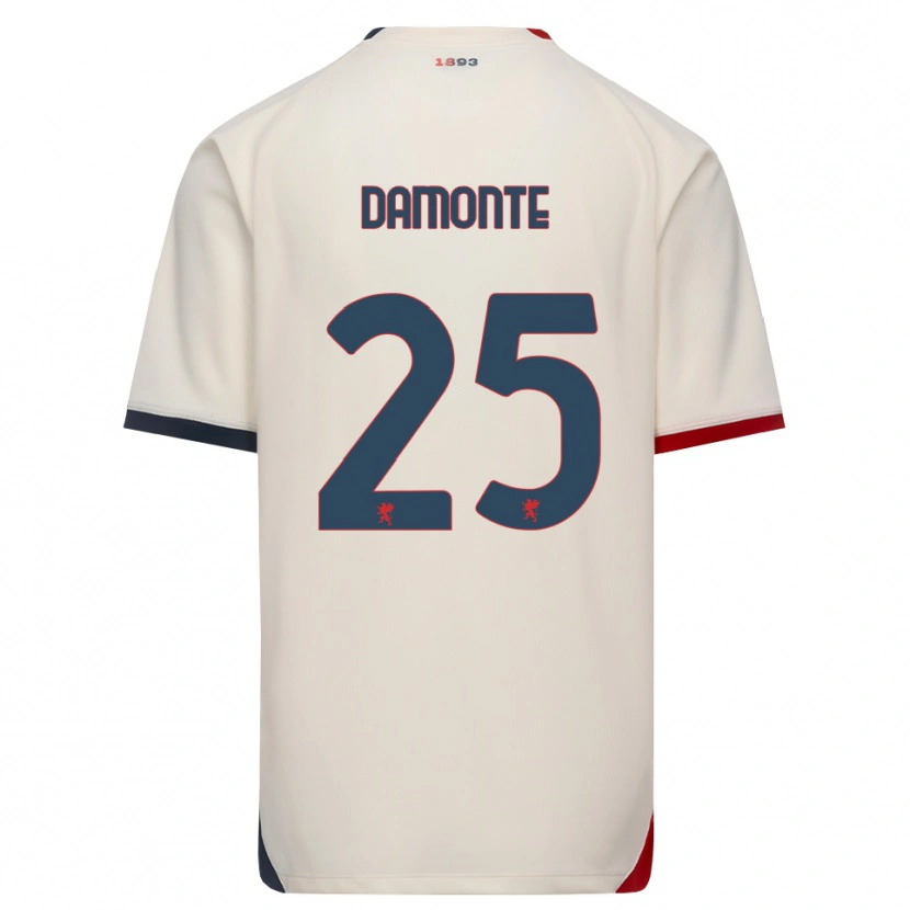 Danxen Kinder Lorenzo Damonte #25 Creme Rot Auswärtstrikot Trikot 2026/27 T-Shirt Österreich