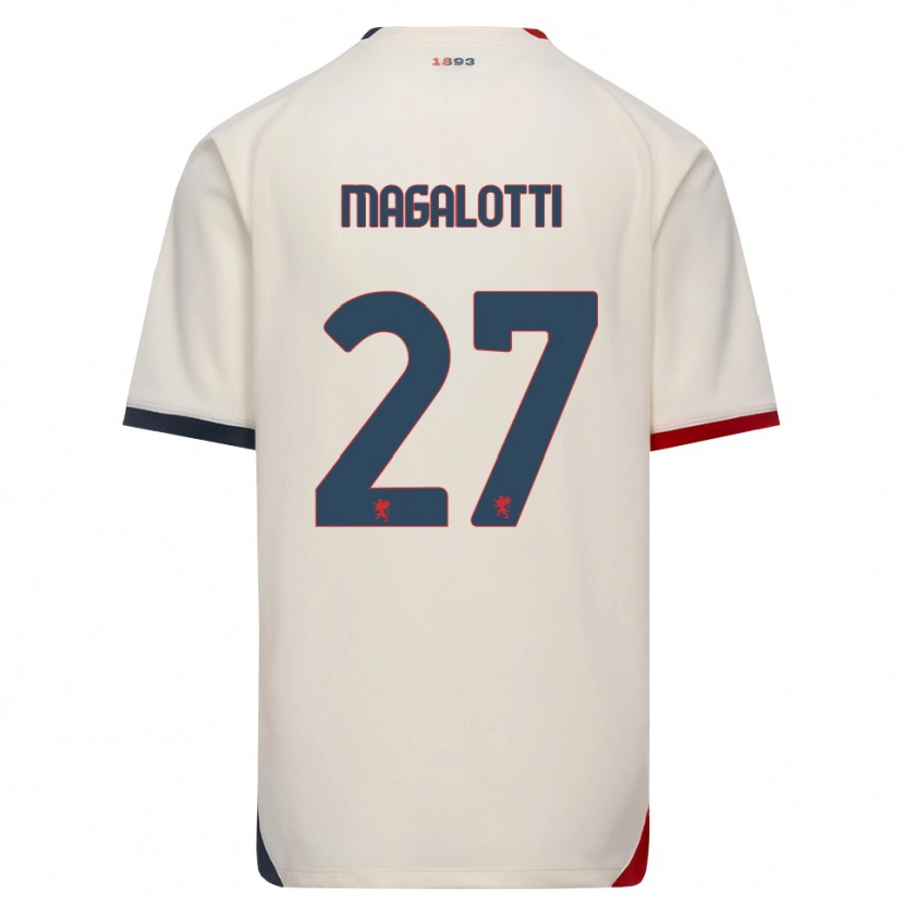 Danxen Kinder Gabriele Magalotti #27 Creme Rot Auswärtstrikot Trikot 2026/27 T-Shirt Österreich