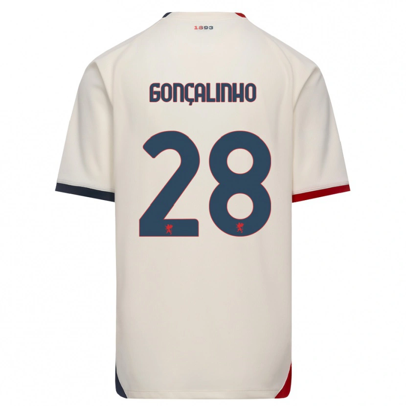 Danxen Kinder João Gonçalinho #28 Creme Rot Auswärtstrikot Trikot 2026/27 T-Shirt Österreich