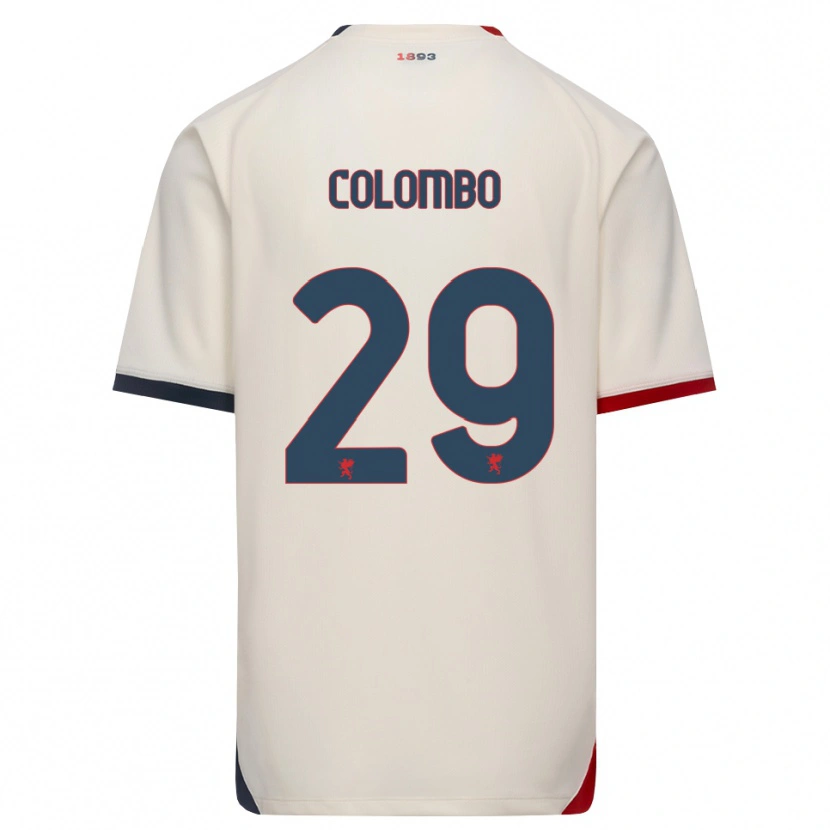 Danxen Kinder Lorenzo Colombo #29 Creme Rot Auswärtstrikot Trikot 2026/27 T-Shirt Österreich