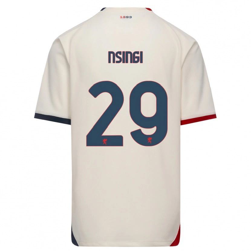 Danxen Kinder Jayden Nsingi #29 Creme Rot Auswärtstrikot Trikot 2026/27 T-Shirt Österreich