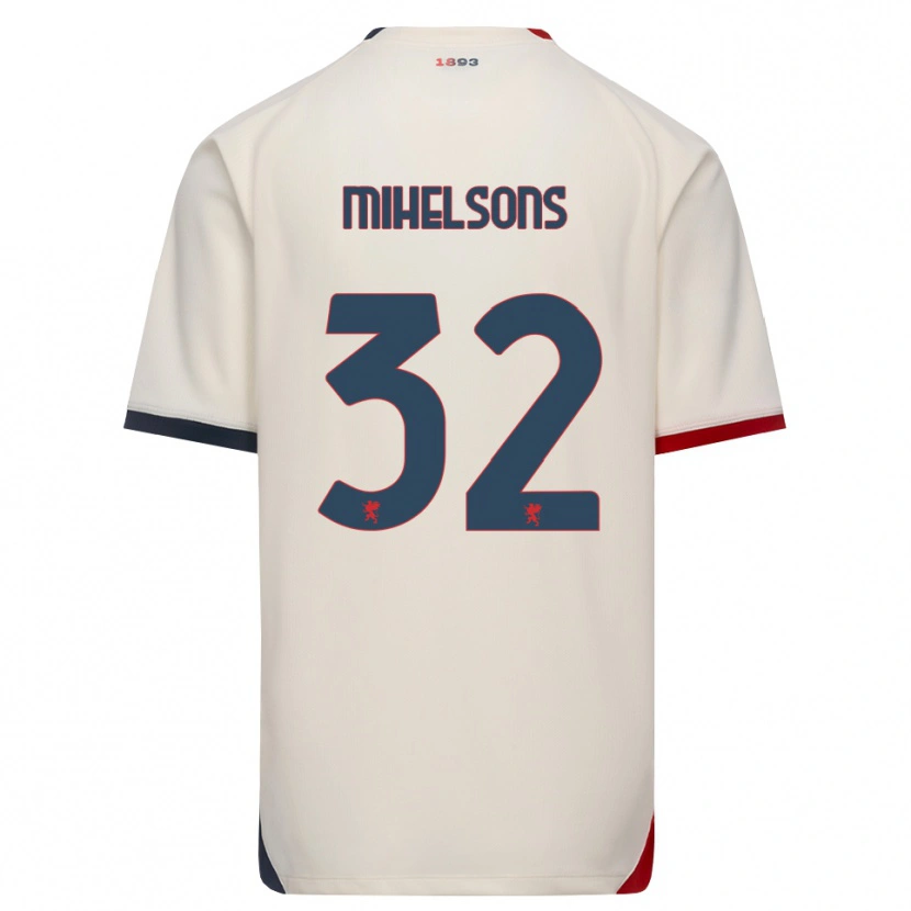Danxen Kinder Rendijs Mihelsons #32 Creme Rot Auswärtstrikot Trikot 2026/27 T-Shirt Österreich