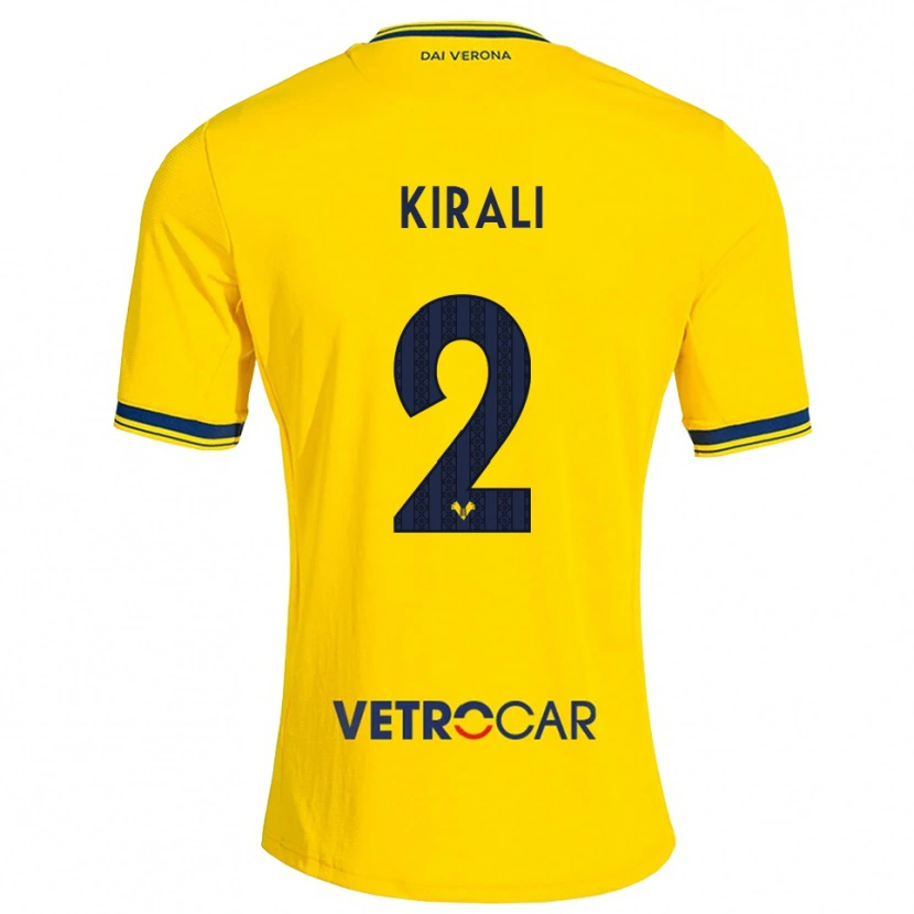 Danxen Kinder Dragoș Kirali #2 Gelb Rot Auswärtstrikot Trikot 2026/27 T-Shirt Österreich