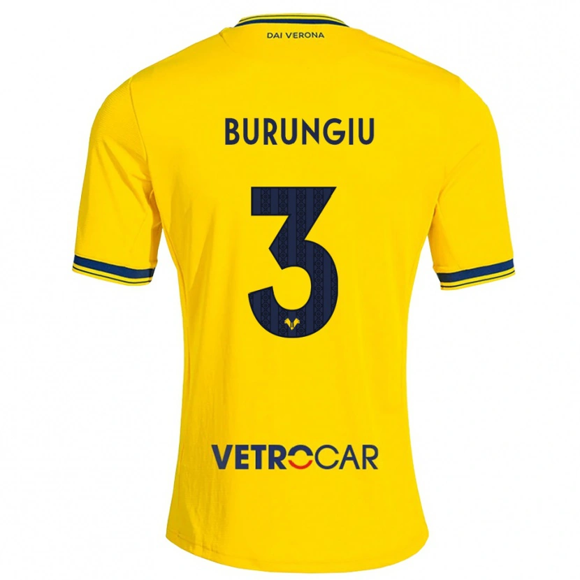 Danxen Kinder Luca Burungiu #3 Gelb Rot Auswärtstrikot Trikot 2026/27 T-Shirt Österreich