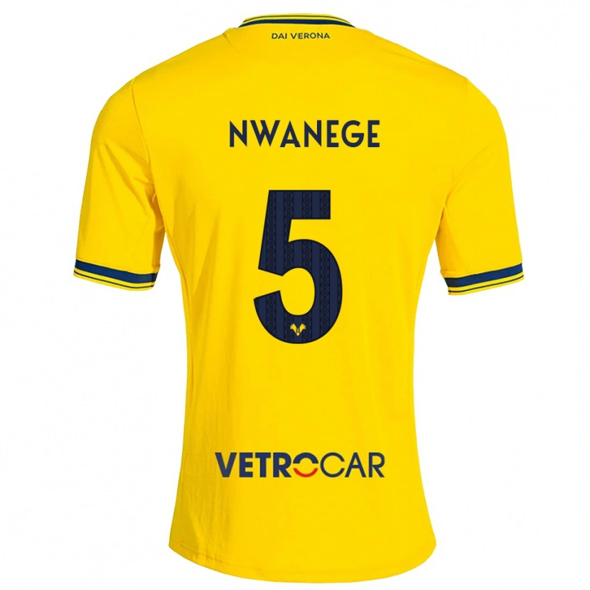 Danxen Kinder Karlson Nwanege #5 Gelb Rot Auswärtstrikot Trikot 2026/27 T-Shirt Österreich