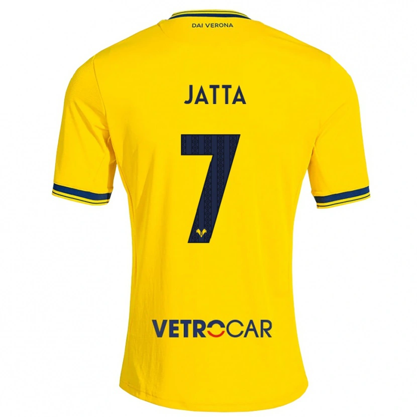 Danxen Kinder Ebrima Jatta #7 Gelb Rot Auswärtstrikot Trikot 2026/27 T-Shirt Österreich