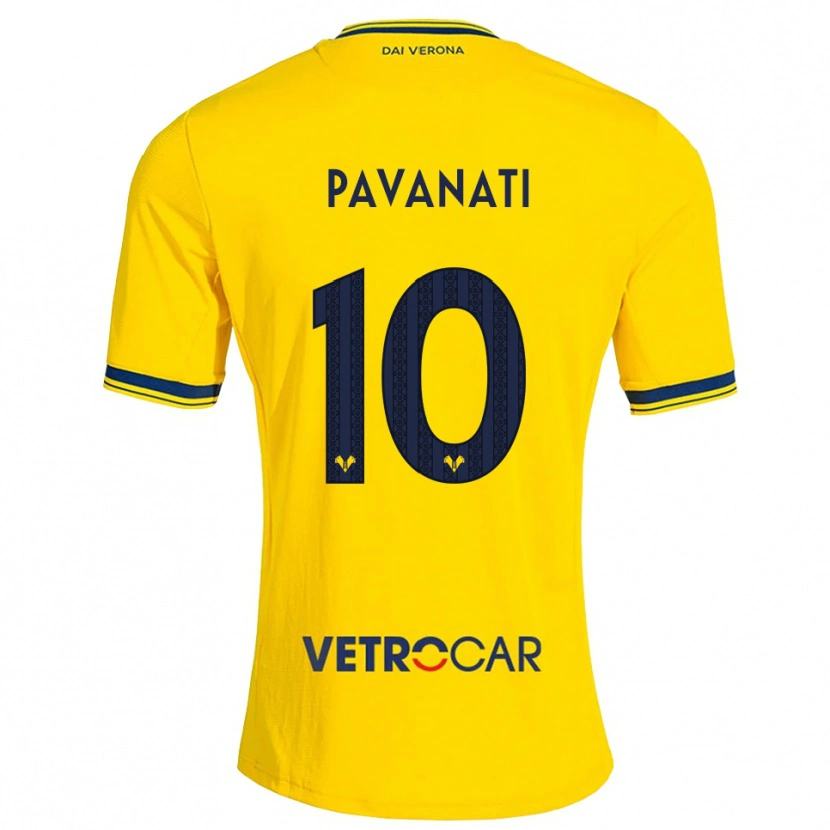 Danxen Kinder Alessandro Pavanati #10 Gelb Rot Auswärtstrikot Trikot 2026/27 T-Shirt Österreich