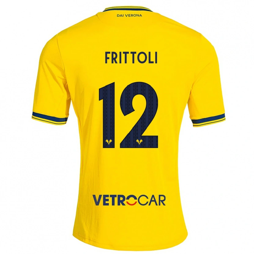 Danxen Kinder Riccardo Frittoli #12 Gelb Rot Auswärtstrikot Trikot 2026/27 T-Shirt Österreich