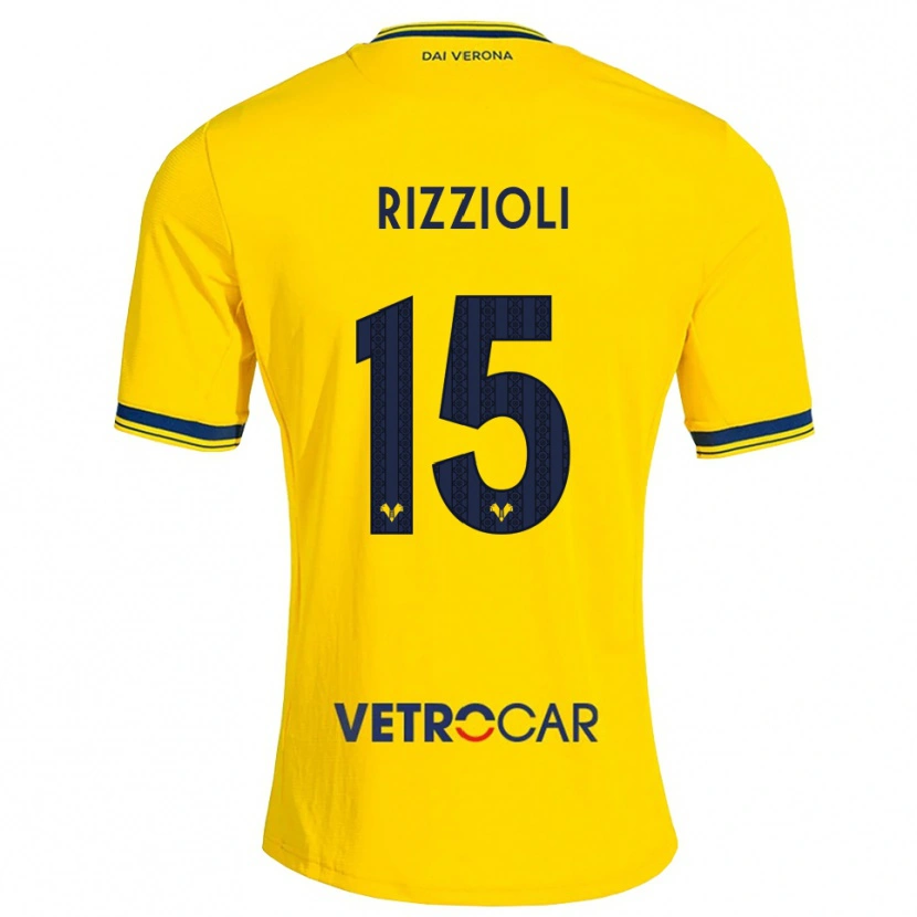 Danxen Kinder Gaia Rizzioli #15 Gelb Rot Auswärtstrikot Trikot 2026/27 T-Shirt Österreich