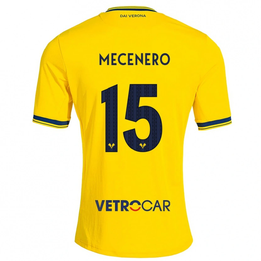 Danxen Kinder Giovanni Mecenero #15 Gelb Rot Auswärtstrikot Trikot 2026/27 T-Shirt Österreich