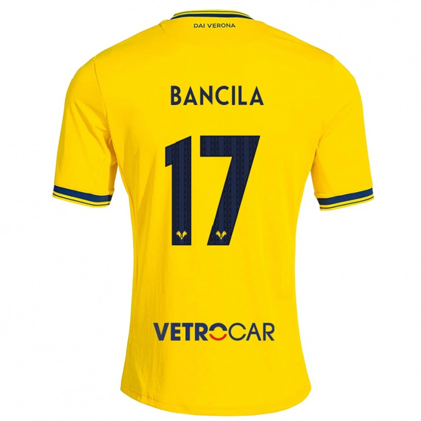 Danxen Kinder Darius Bancila #17 Gelb Rot Auswärtstrikot Trikot 2026/27 T-Shirt Österreich
