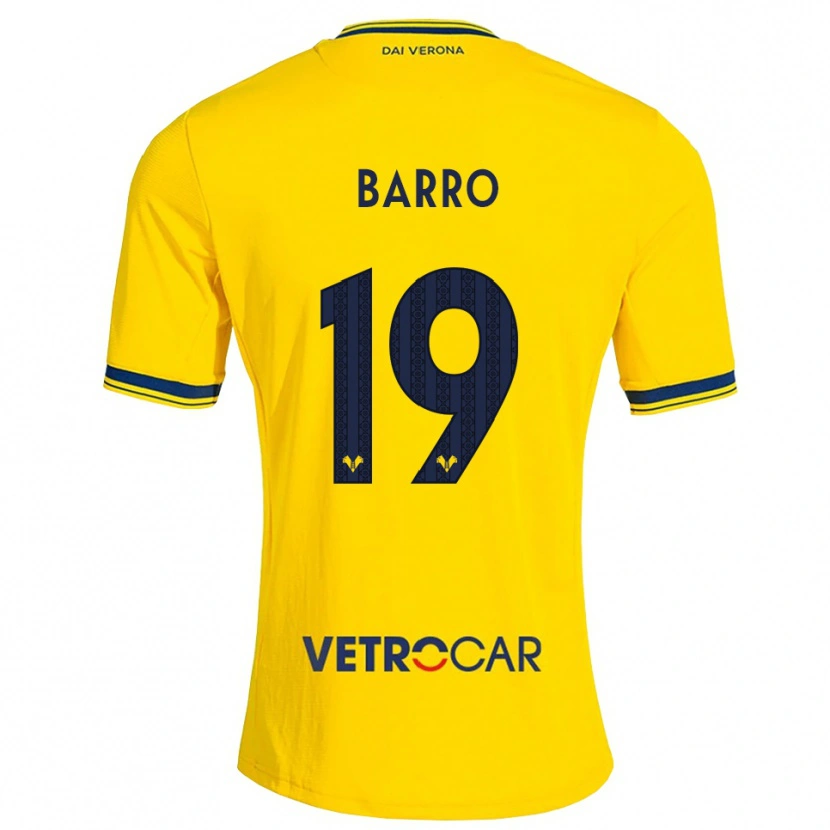 Danxen Kinder Chiara Barro #19 Gelb Rot Auswärtstrikot Trikot 2026/27 T-Shirt Österreich