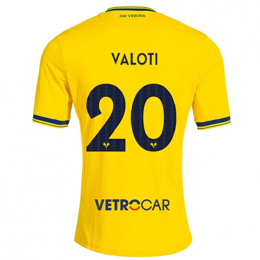 Danxen Kinder Alessandro Valoti #20 Gelb Rot Auswärtstrikot Trikot 2026/27 T-Shirt Österreich