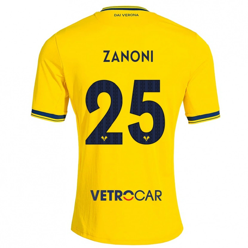 Danxen Kinder Greta Zanoni #25 Gelb Rot Auswärtstrikot Trikot 2026/27 T-Shirt Österreich