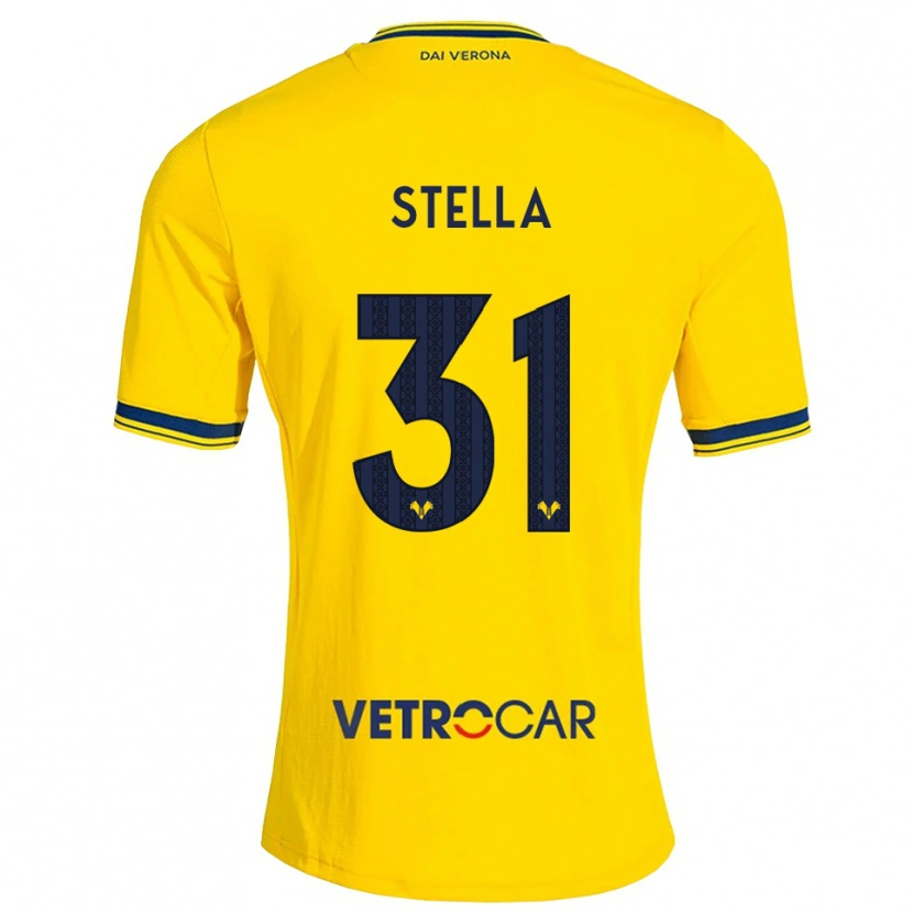 Danxen Kinder Kevin Stella #31 Gelb Rot Auswärtstrikot Trikot 2026/27 T-Shirt Österreich