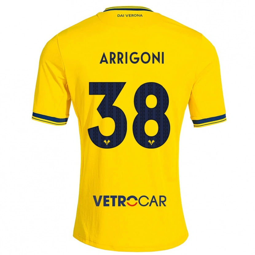 Danxen Kinder Arrigoni #38 Gelb Rot Auswärtstrikot Trikot 2026/27 T-Shirt Österreich