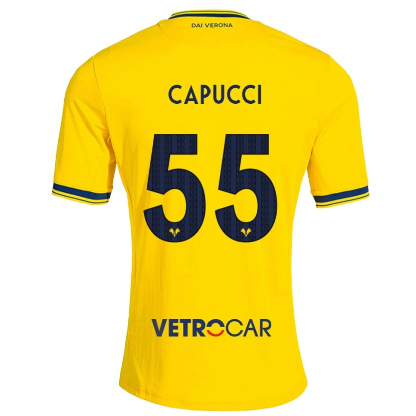 Danxen Kinder Laura Capucci #55 Gelb Rot Auswärtstrikot Trikot 2026/27 T-Shirt Österreich
