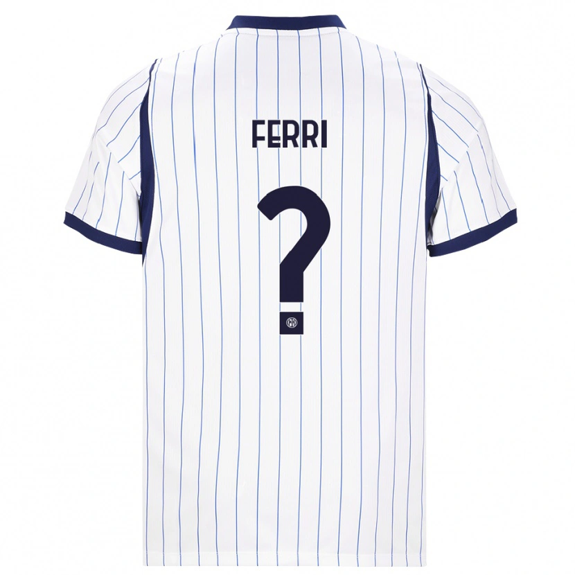 Danxen Kinder Daniel Ferri #0 Weiß Dunkelblau Auswärtstrikot Trikot 2026/27 T-Shirt Österreich