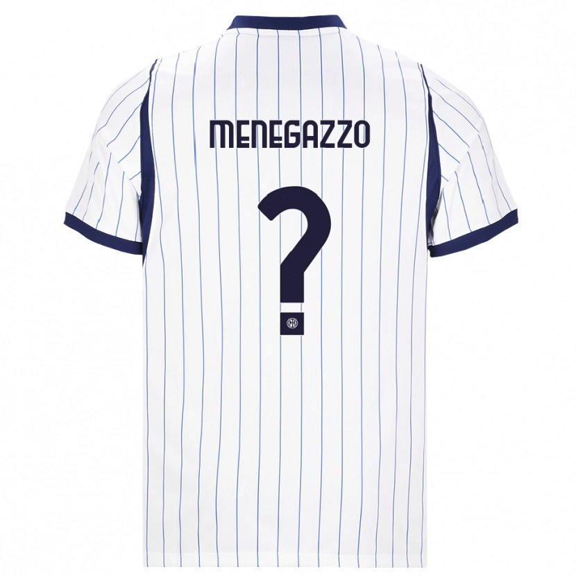 Danxen Kinder Leonardo Menegazzo #0 Weiß Dunkelblau Auswärtstrikot Trikot 2026/27 T-Shirt Österreich