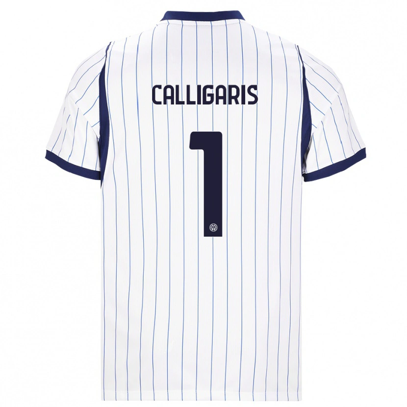 Danxen Kinder Alessandro Calligaris #1 Weiß Dunkelblau Auswärtstrikot Trikot 2026/27 T-Shirt Österreich