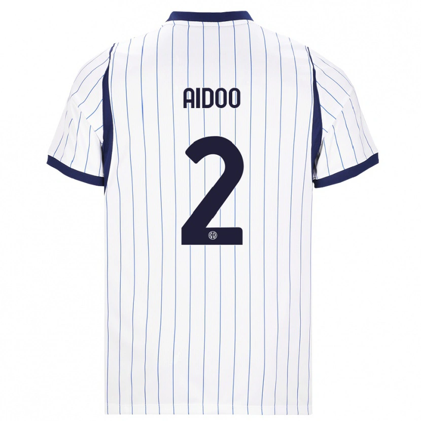 Danxen Kinder Mike Aidoo #2 Weiß Dunkelblau Auswärtstrikot Trikot 2026/27 T-Shirt Österreich