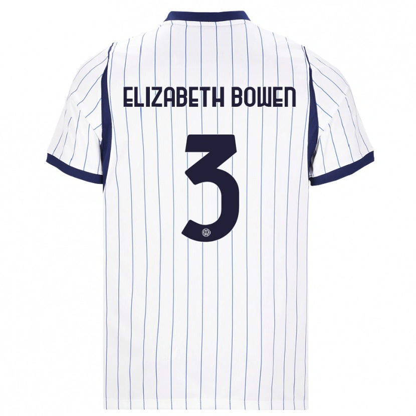 Danxen Kinder Kate Elizabeth Bowen #3 Weiß Dunkelblau Auswärtstrikot Trikot 2026/27 T-Shirt Österreich