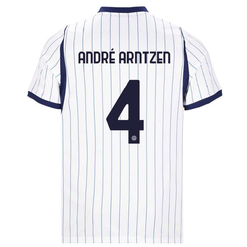 Danxen Kinder Matheo André Arntzen #4 Weiß Dunkelblau Auswärtstrikot Trikot 2026/27 T-Shirt Österreich