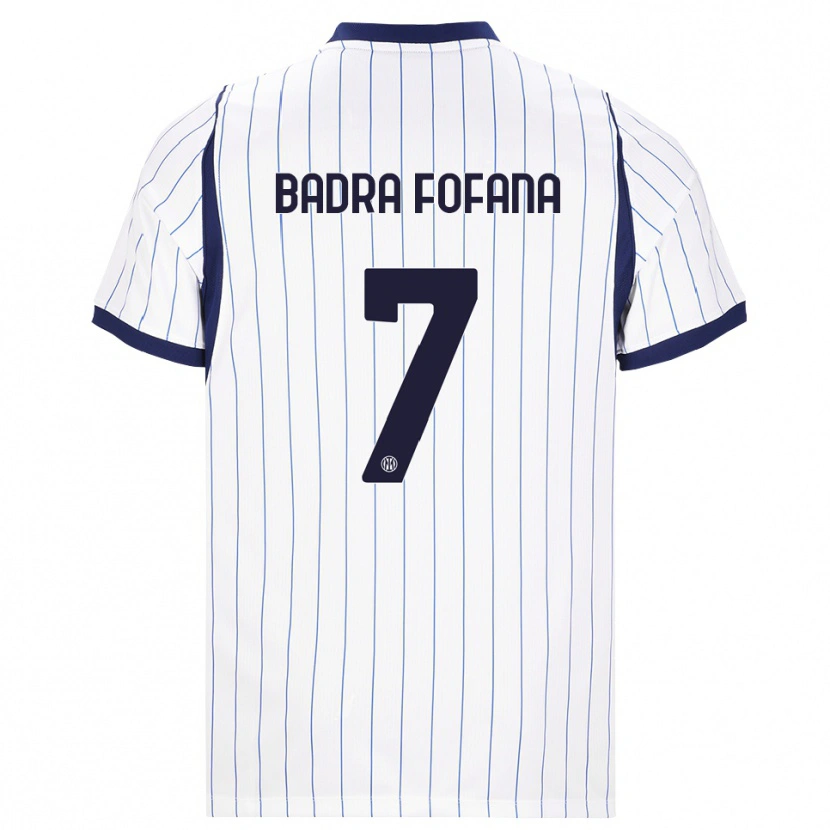 Danxen Kinder Aliou Badra Fofana #7 Weiß Dunkelblau Auswärtstrikot Trikot 2026/27 T-Shirt Österreich