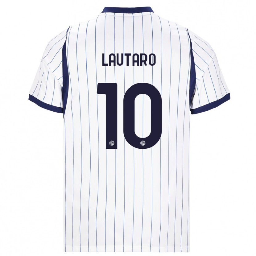 Danxen Kinder Lautaro Martínez #10 Weiß Dunkelblau Auswärtstrikot Trikot 2026/27 T-Shirt Österreich