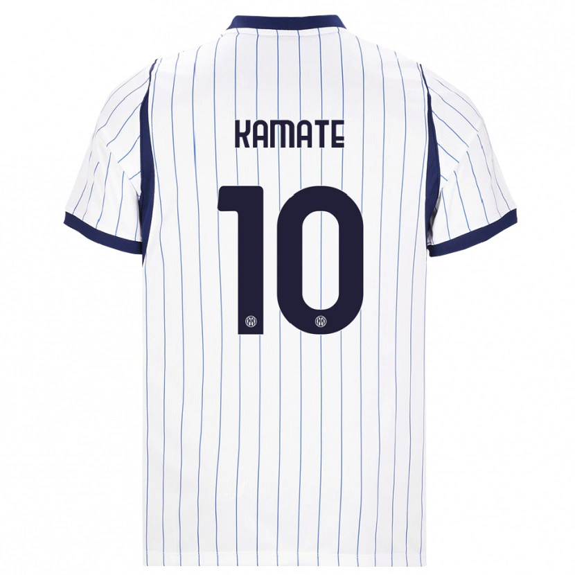 Danxen Kinder Issiaka Kamate #10 Weiß Dunkelblau Auswärtstrikot Trikot 2026/27 T-Shirt Österreich